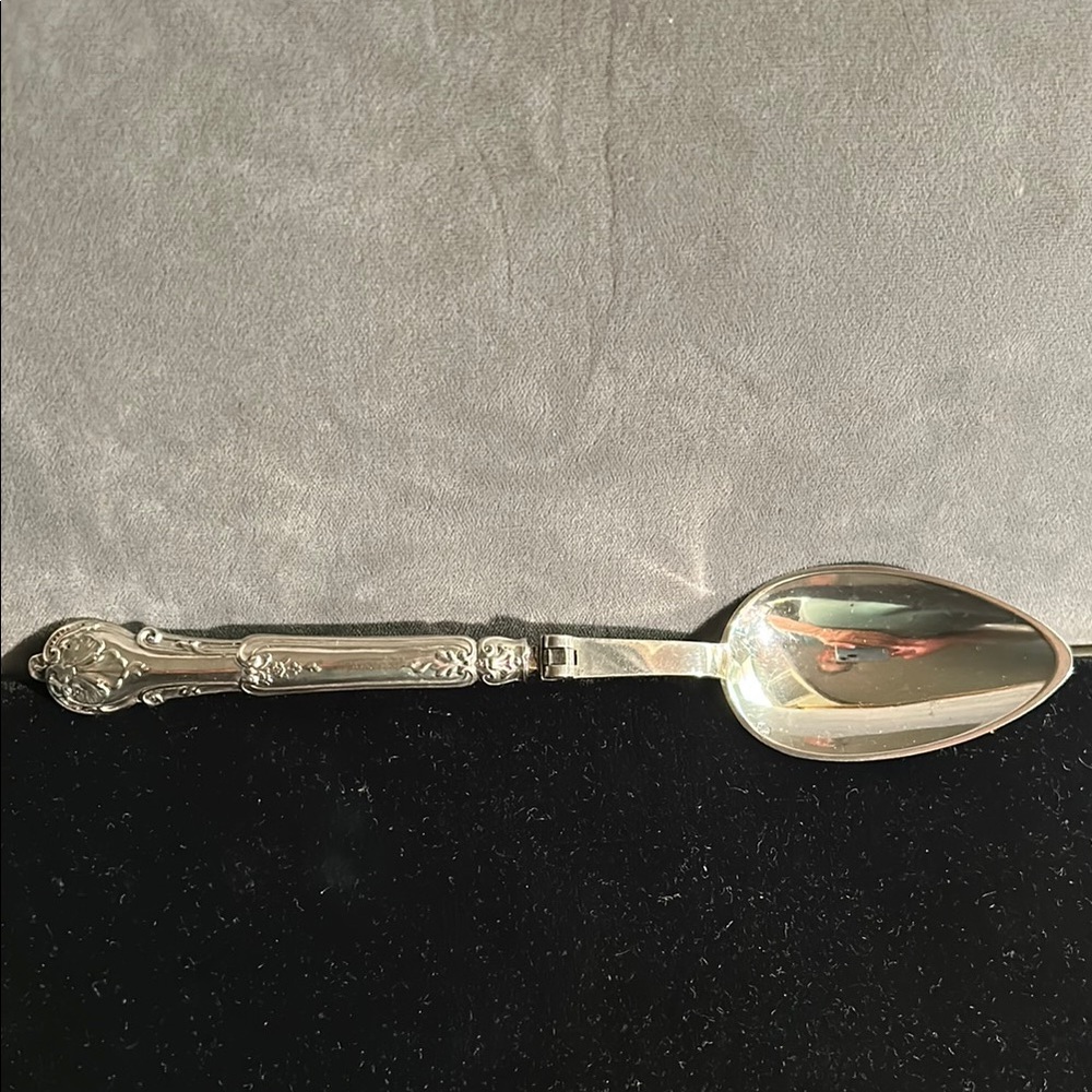 RARE FRENCH STERLING FOLDING TRAVEL SPOON